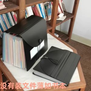 COD Expanding File Folder 13/25 Pockets A4 Size Filing Folder Organizer Portable Accordian File Box for Classroo