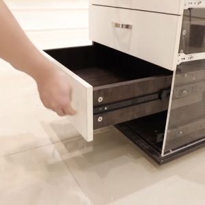 Cold Rolled Steel Drawer Slides - HWJIN Soft Close Full Extension Track (Various Sizes)