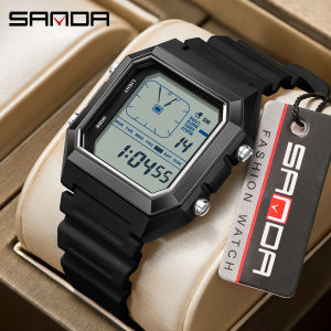 Sanda | SANDA 6307 Sports Alarm Electronic Watch Digital Watches for Man Women Boys Outdoor Multifunction Luminous Chronograph Clock