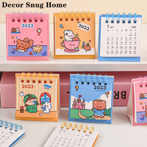 【Free Shipping】Mini Cute Cartoon 2023 Calendar Creative Portable Desktop Calendar Student Portable Note Decoration