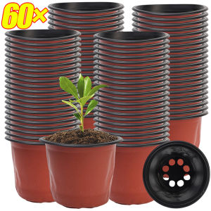 60Pcs Flexible Plant Nursery Pots: Perfect for Seed Starting & Succulents