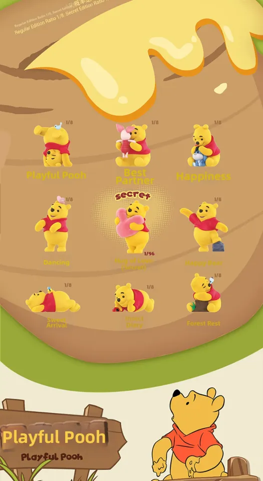 52Toys(52TOYS) | Winnie the Pooh Carefree Series Collectible Blind