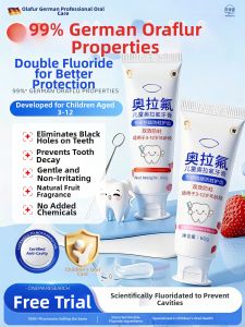 MENGKEJIAO | Childrens and Teens Fluoride Toothpaste Anti-caries Teeth Strengthening Yellow Removal