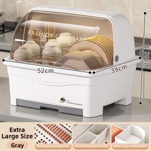 ZHIFUXIAOLUBAN | Dustproof Drying Dish Storage Rack