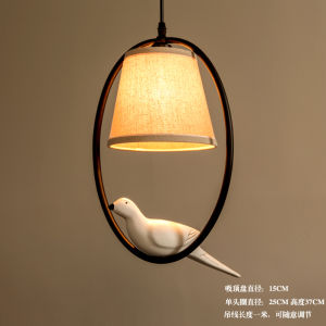 Bird Ceiling Lamp American Idyllic Ceiling Lamp Mediterranean Nordic Restaurant Balcony Aisle Hallway Entrance Pendant Lamp