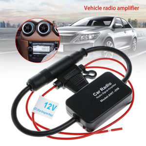 Auto Car Radio FM Antenna Signal Booster Amplifier ANT-208 Enhancer Device Android Player Antenna Signal Booster 12V FM/AM Car A
