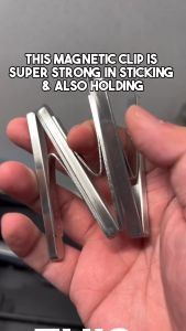 Klip Magnet Stainless Steel isi 3: Aksesori Kulkas Praktis