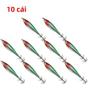Mồi Câu Cá Bằng Laser Phát Sáng Mồi Giả Tôm Gỗ Nổi Mồi Câu Mực Câu Bạch Tuộc Câu Mực Nang - Móc Ngang Câu Cá Biển