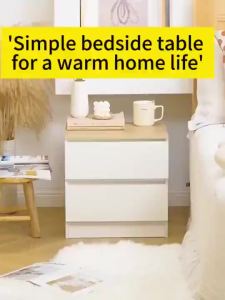 MANDA Bedside Table: Compact Storage Solutions for Your Modern Minimalist Bedroom