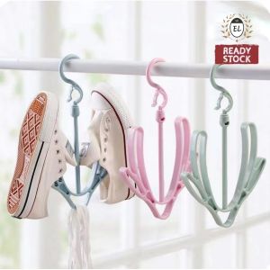 Shoes Drying Hanger🔥Ready Stock🔥360 Degree Rotatable Multipurpose Hook Kasut / Penyangkut Kasut 鞋子晾晒架
