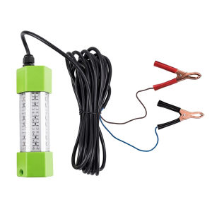 【Chinatera】12V 70W LED Bait Submersible Fishing Light with 5M Cord Submersible LED Fishing Lamp for Sea and Cage Net Use