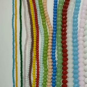 (1 dây) Hạt pha lê bánh cam thạch ngọc bích 4mm nguyên liệu làm đồ thủ công nguyên liệu đính kết làm vòng tay... DIY