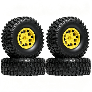Bộ Mâm Xe Nhựa RED SPIDER 4 Chiếc Đường Kính 1.9 Inch Kèm Lốp Cao Su 120mm Dành Cho Xe RC Địa Hình 1/10 Axial SCX10 Traxxas TRX4