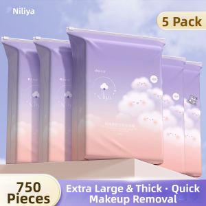 NILIYA | Eye and Lip Makeup Remover Pads S2 Pure Cotton