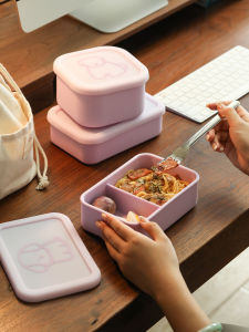 LOTUS BLUE | Portable Microwavable Insulated Bento Box