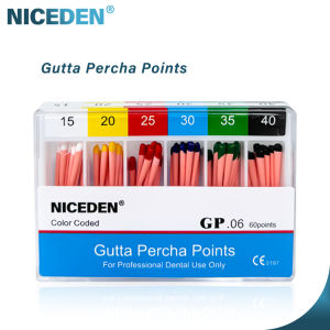 1Box Dental Filling Materials Taper 02 04 06 GP Absorbent Paper Point PP Dental Gutta Percha Points