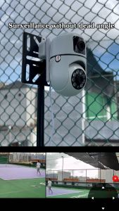 V380 Pro Lensa ganda Kamera CCTV Kamera pelindung keamanan ponsel  tanpa Wifi layar ganda AI pelacakan otomatis kamera perlindungan keamanan Audio dua arah penuh warna penglihatan malam