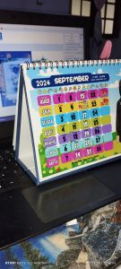 kalendar meja (hard stand)
