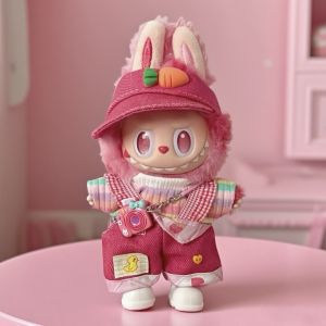 ชุดเสื้อผ้าตุ๊กตาแฟชั่น Labubu ขนาด 17 ซม ทำจากยาง ชุดสูท ชุดตัวละครรุ่นที่สามพลังงานสูง ชุดตุ๊กตาสีรุ้ง เดรส ชุดขึ้นไป