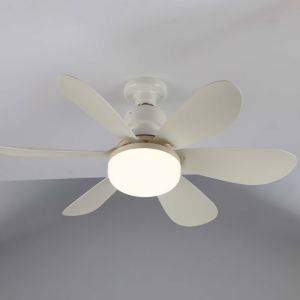 40W Socket Ceiling Fan with Light LED Intelligent Silent Ceiling Fan for Bedroom/Garage/Kitchen
