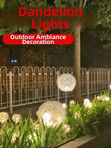 YUANMUXUAN | Atmosphere Decoration Solar Dandelion Lamp