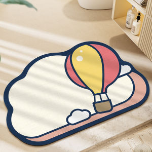 Absorbent Bathroom Mat Home Toilet Carpet Cute Door Mat Quick Dry Foot Pad Non-Slip Floor Rug for Bathroom Household Use