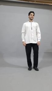 Baju Koko Pria Dewasa Putih Lengan Panjang Kemko Busana Muslim Laki Taqwa Bordir Ukuran M L XL XXL