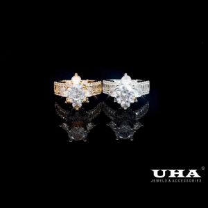 N1119 Nhẫn nữ đính đá CZ cao cấp sang trọng UHA