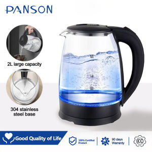 PANSON 2L Electric kettle 1500W 304 stainless steel automatic power-off rapid heating to prevent burns COD