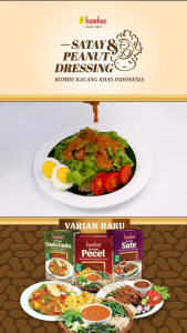 BAMBOE Bumbu Kacang Instan Untuk Sate Pecel Gado-Gado Khas Nusantara 200 gr Gurih Manis Enak Halal