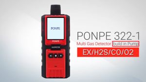 PONPE 322-1 เครื่องวัดแก๊ส CO/O2/LEL/H2S MULTI GAS DETECTOR มี PUMP ในตัว [ของแท้ จำหน่ายโดยตัวแทนแต่งตั้ง]