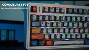 AULA | New AULA F75/F99 Pro Gaming Mechanical Keyboard PBT Comic Keycaps RGB Backlight Hot Plug Customized Keyboard for Office