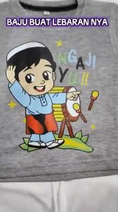 Baju Kaos Distro Anak Laki-Laki Impor (047 HIJAU BOTOL) SIZE M (3-4 TAHUN)