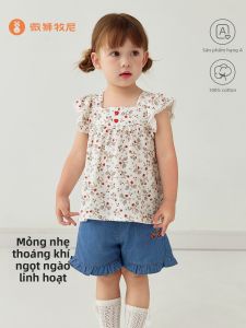 Wismorni | Girl Sleeveless Summer Vest Lightweight Flowered