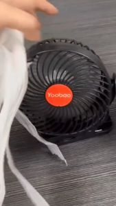 QUẠT KẸP TÍCH ĐIỆN YOOBAO F8 CÓ ĐÈN CHIẾU SÁNG KIÊM SẠC DỰ PHÒNG 3IN1 PIN 8000mAh