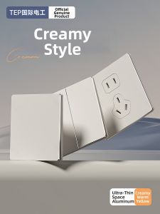TEP | Ultra-thin Wall Power Socket Panel 1 Switch 5 Outlets