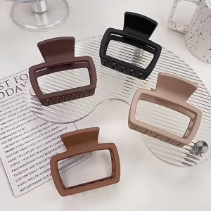 AKSESORIS PENJEPIT RAMBUT HIASAN PENATA RAMBUT KOTAK KOREA 5 CM SUPER TEBAL PREMIUM SALON MODEL KOTAK BOLONG