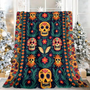 Beast Kingdom | Magenta Floral Design Look Breathable Fade Resistant Velvety Bed Blanket Ideal for Halloween Christmas Holiday Season Gifts