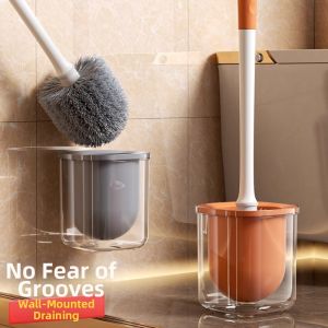 YOULE | Long Handle Wall-Mounted All-Angle Cleaning Toilet Brush