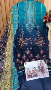 [PRE-ORDER 15 DAYS] READYMADE EMBROIDERED GEORGETTE PAKISTANI SUIT {ETA:2025-12-31}