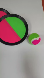 Kids Sucker Sticky Ball Toy Toss and Catch Ball Game Set Outdoor Sports Velcro Ball Toy Gift Mainan