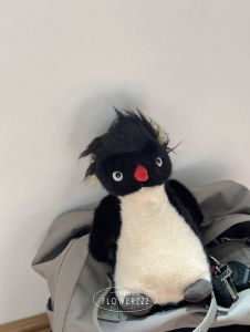 Scandinavian Ins Super Cute Fried Fur Penguin Eye Mask Owl Stuffed Toy Cute Doll Puppet Childrens Room Gift