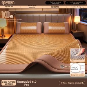 Foldable Cooling Bed Sheet Set Ice Silk & Wormwood 3-piece Set