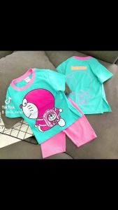 🎈🎈🎈🎈BỘ THUN COTTON 💯% ÁO XẺ Եà+ QUẦN LỬNG PHOM LEGGIN. SIZE TỪ 20KG-40KG.
