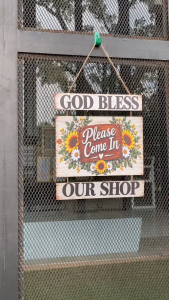 God Bless Our Home Hanging Wall Sign Christian Decorative Poster GP