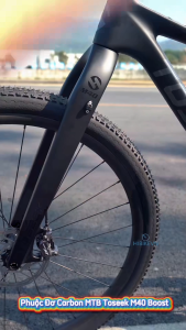 Phuộc Đơ Xe Đạp MTB Carbon Toseek M40 Boost - Cổ Nở 39.8mm Càng Trước Fork Size 29 27.5inch