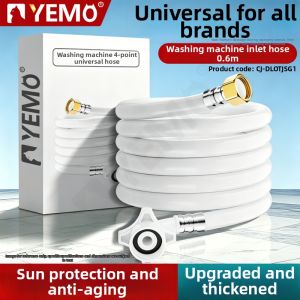 YEMO | Universal Thickened Extension Water Inlet Hose Quick Connect