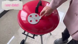 Barbecue grill with stand Charcoal Stove With lid Portable BBQ stainless steel Outdoor Charcoal Bbq Grill Cooks quickly