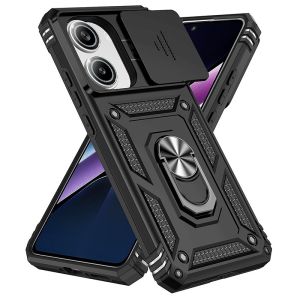 szhaiyu | Armor Funda for Xiaomi Poco X8 Pro Max Case Slide Lens Protector Ring Stand Back Cover for Pocco Poko Little Poco X8 X7 Pro Capa