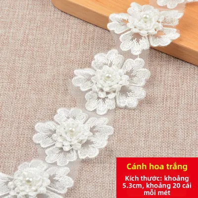 Vải Ren Viền Ogeen Nhiều Màu Sắc Thủ Công DIY Quần Áo Mũ Khăn Choàng Phụ Kiện Hoa Nhiều Màu Sắc
